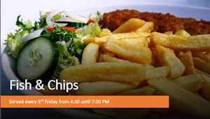 Fish-n-Chips - Every 3rd Friday